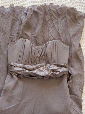 Vintage 2000 S Dress Brown Strapless
